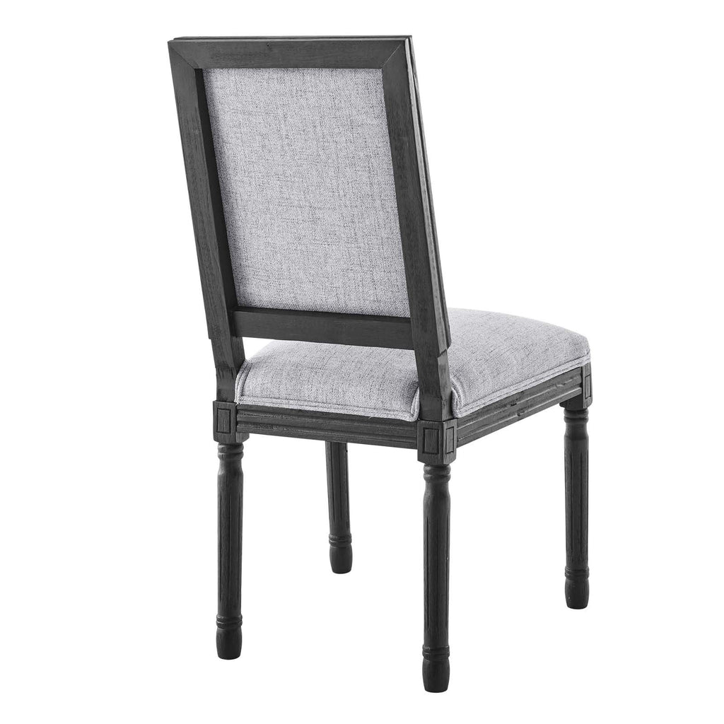 Court French Vintage Upholstered Fabric Dining Side Chair by Modway