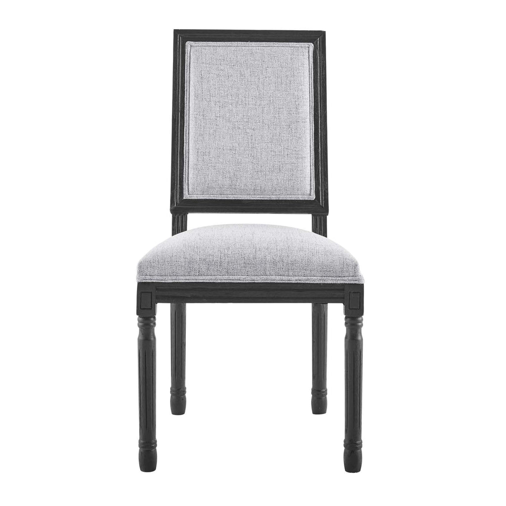 Court French Vintage Upholstered Fabric Dining Side Chair by Modway