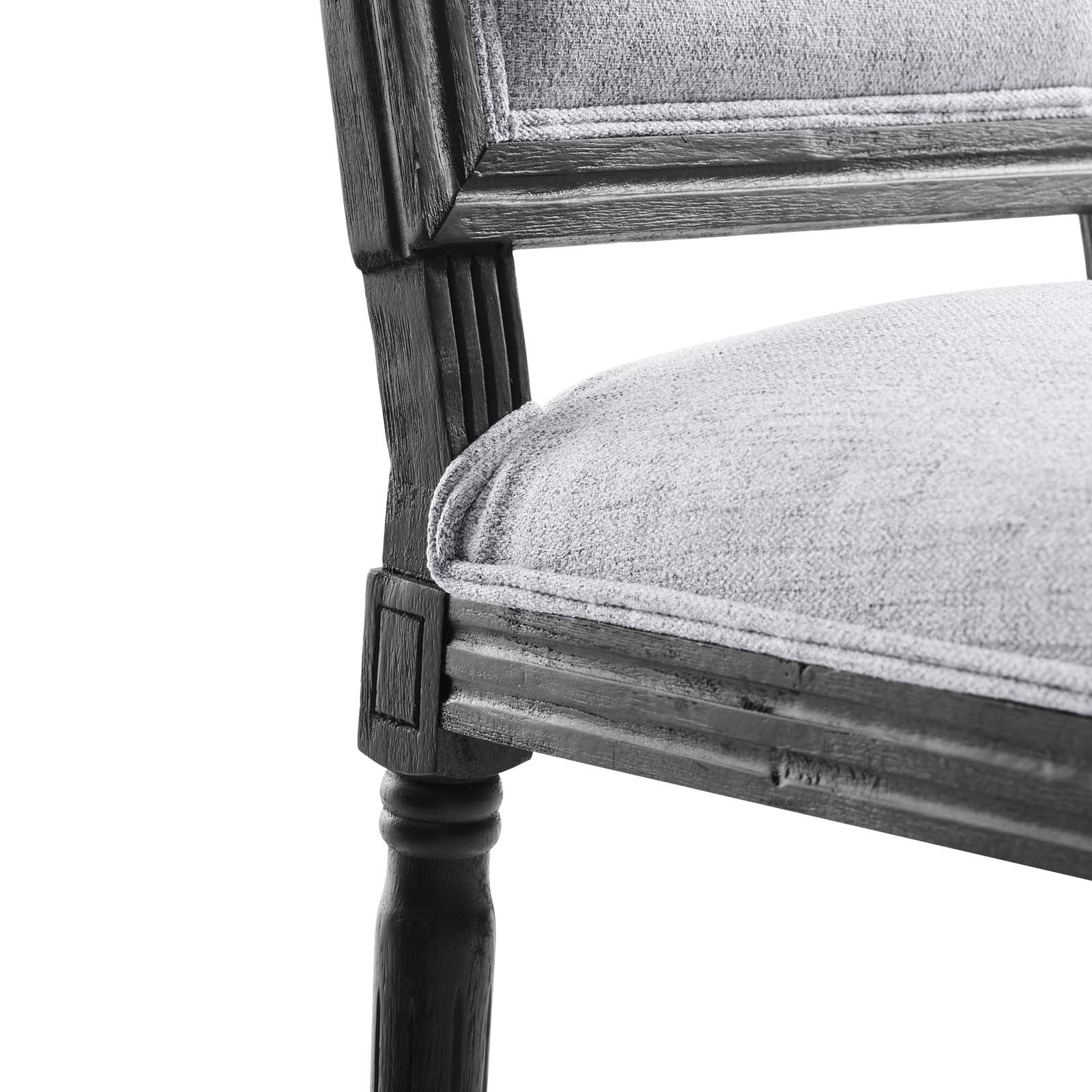 Court French Vintage Upholstered Fabric Dining Side Chair by Modway