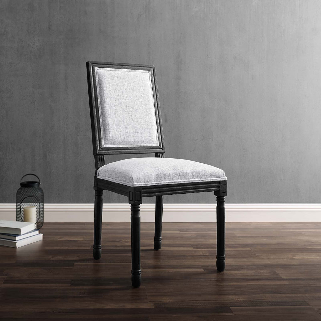 Court French Vintage Upholstered Fabric Dining Side Chair by Modway
