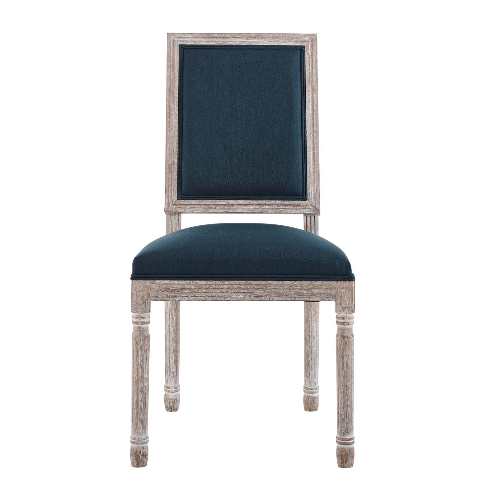 Court French Vintage Upholstered Fabric Dining Side Chair by Modway