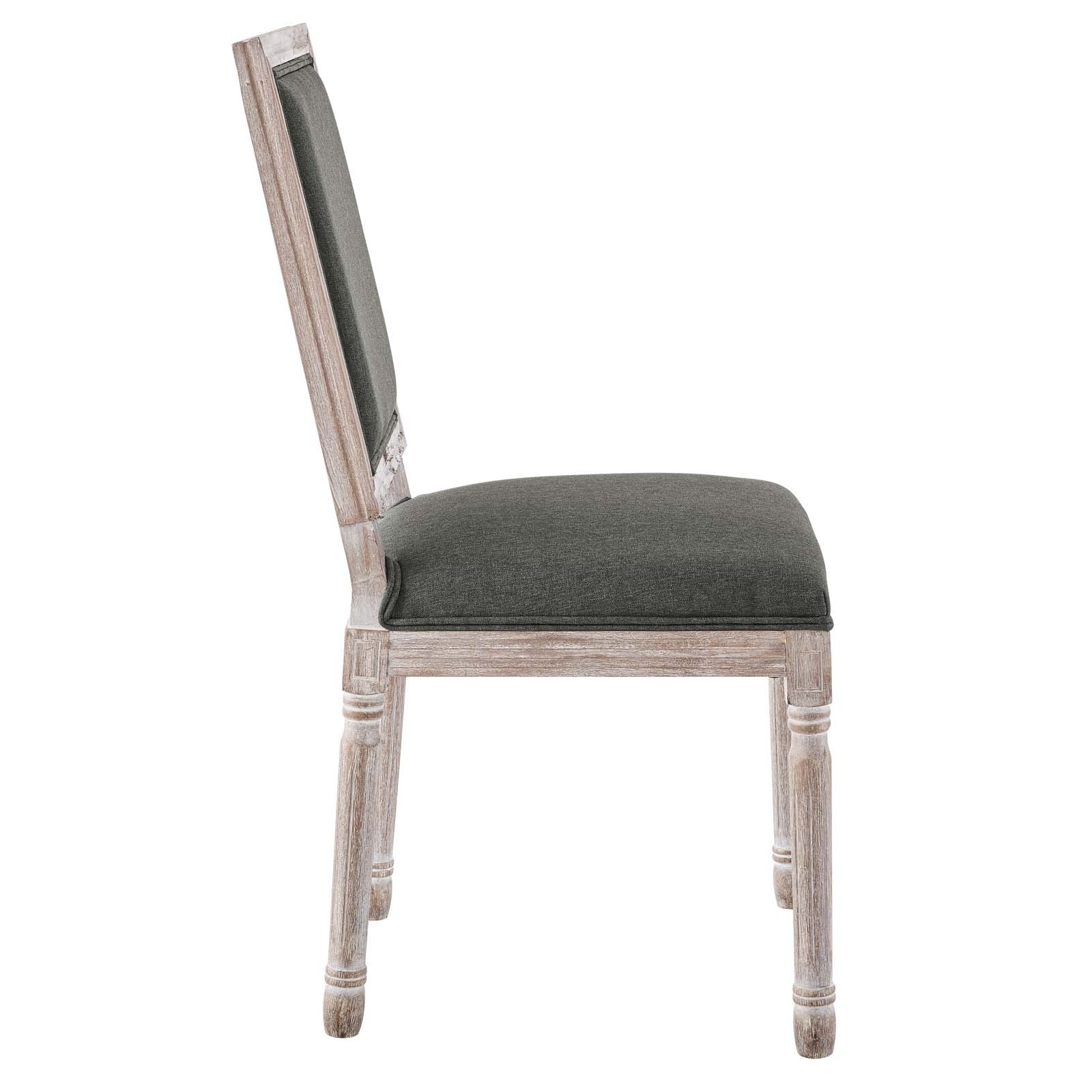 Court French Vintage Upholstered Fabric Dining Side Chair by Modway