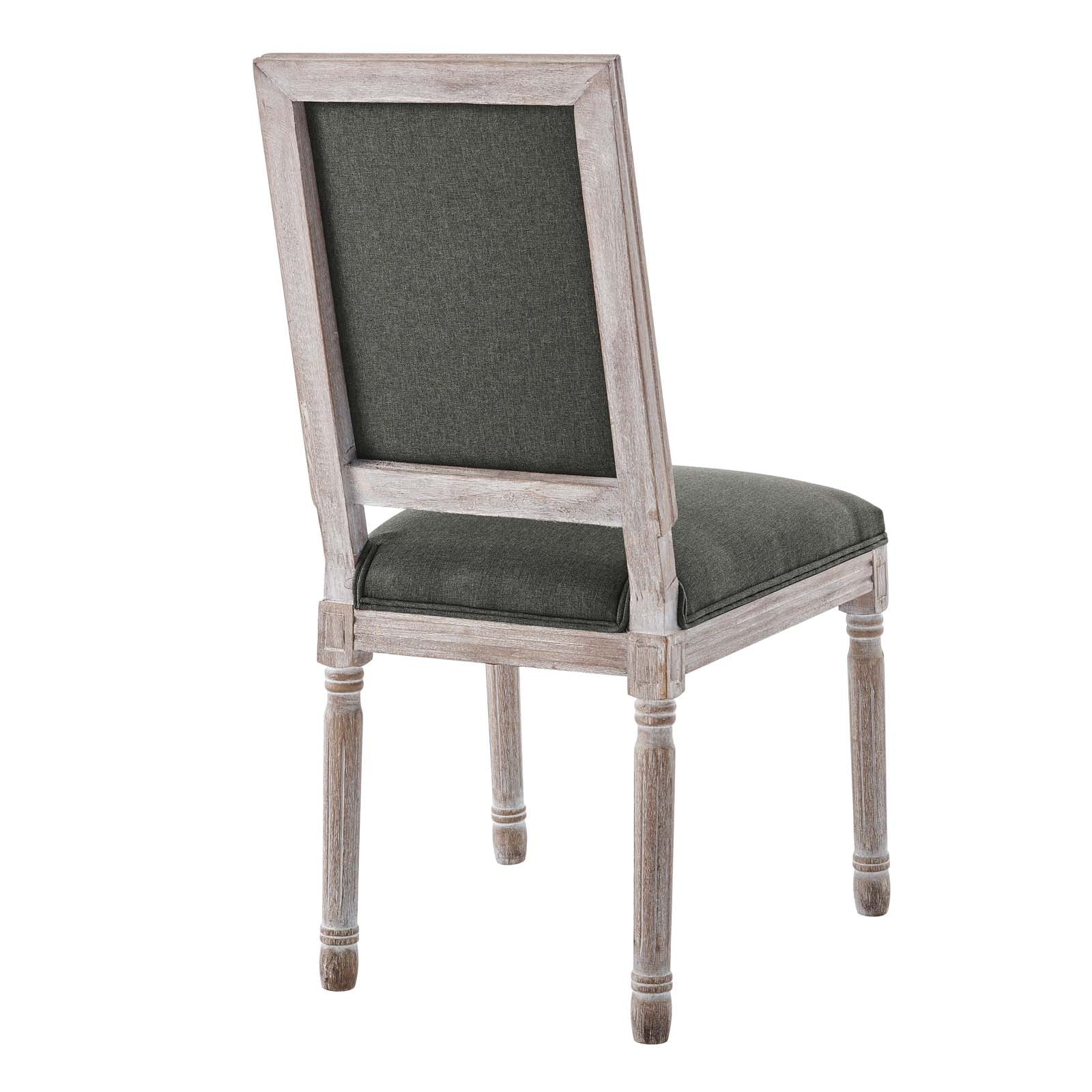 Court French Vintage Upholstered Fabric Dining Side Chair by Modway