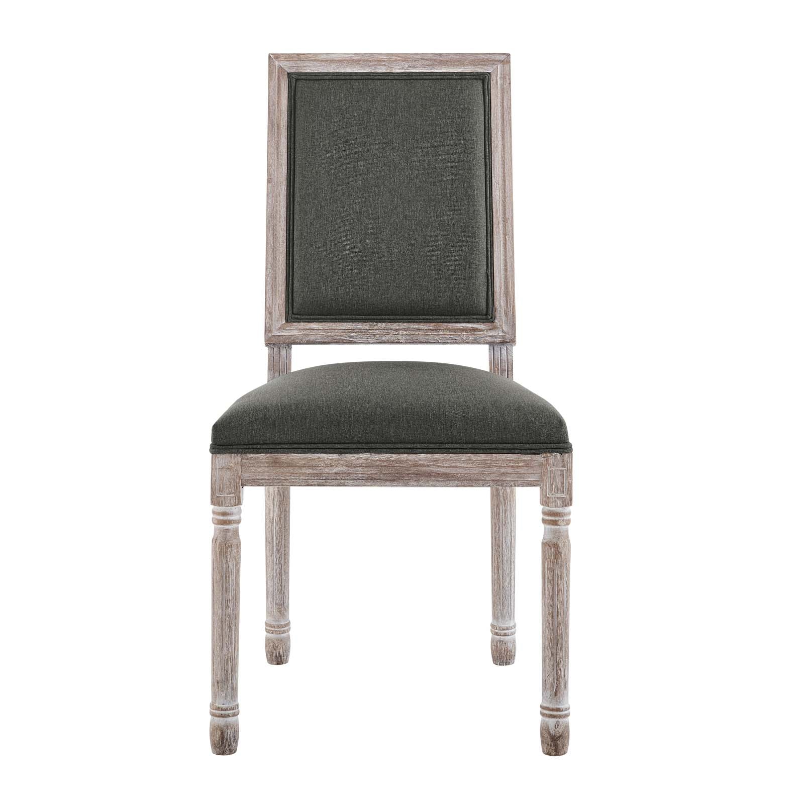 Court French Vintage Upholstered Fabric Dining Side Chair by Modway