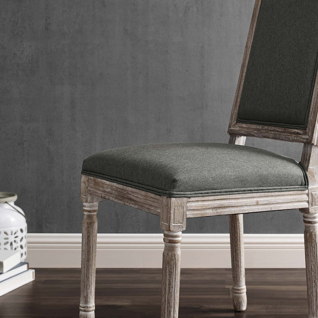 Court French Vintage Upholstered Fabric Dining Side Chair by Modway