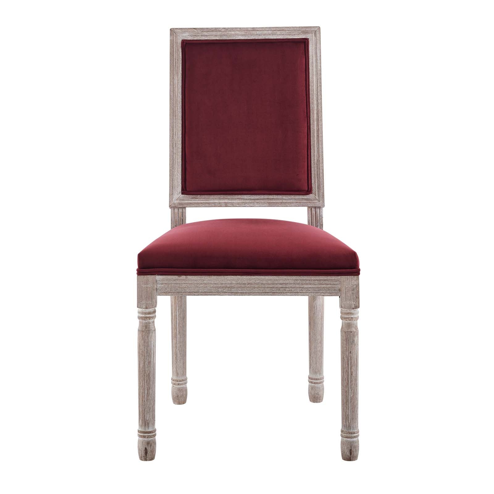 Court French Vintage Performance Velvet Dining Side Chair by Modway