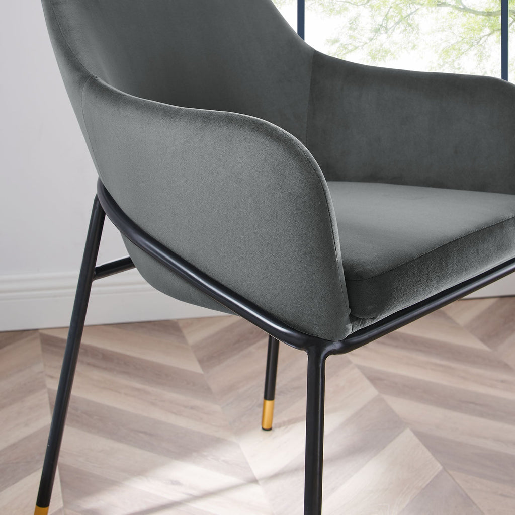 Jovi Performance Velvet Dining Armchair by Modway