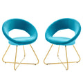 Nouvelle Performance Velvet Dining Chair Set of 2 by Modway