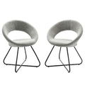 Nouvelle Upholstered Fabric Dining Chair Set of 2 by Modway