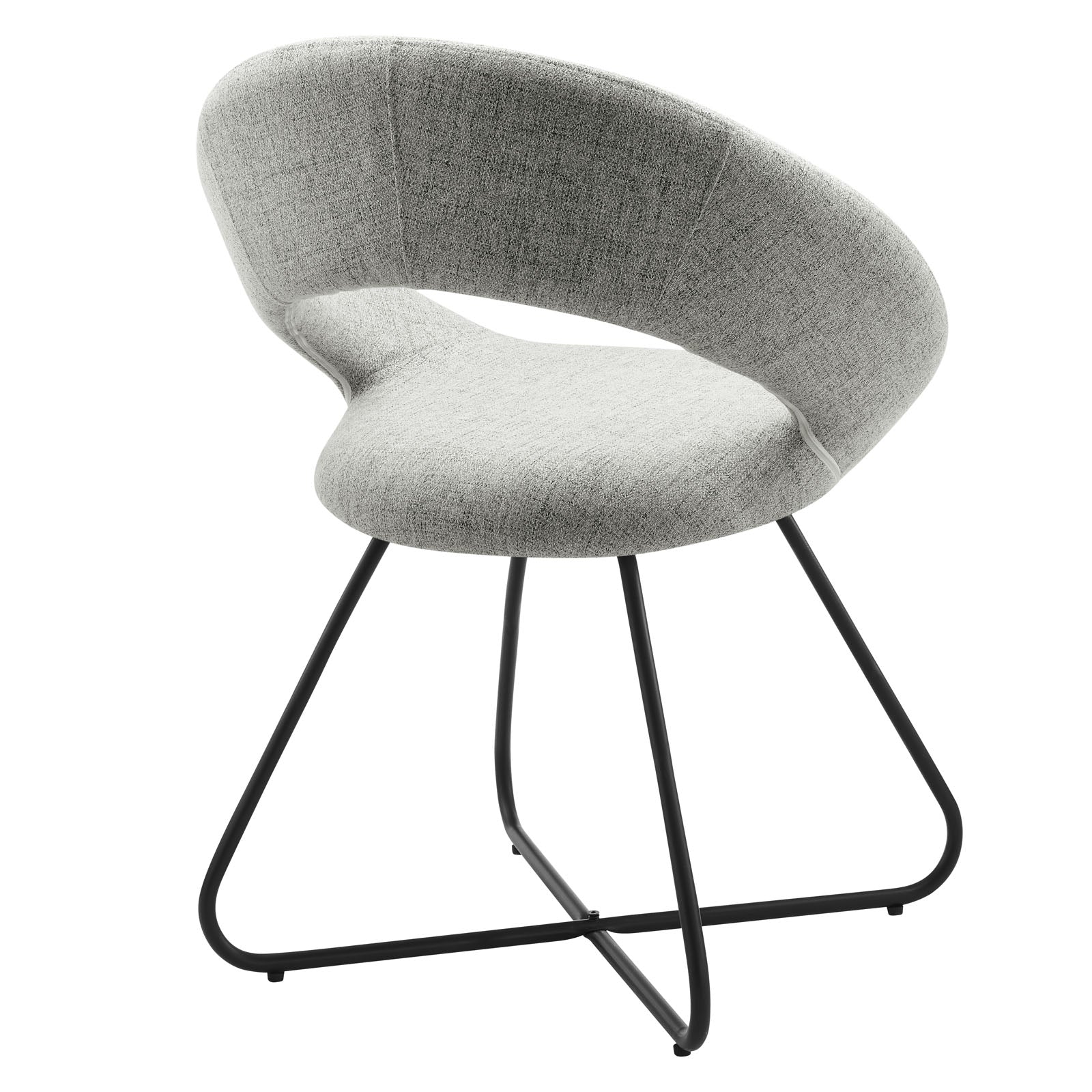 Nouvelle Upholstered Fabric Dining Chair Set of 2 by Modway