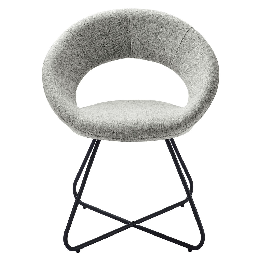 Nouvelle Upholstered Fabric Dining Chair Set of 2 by Modway