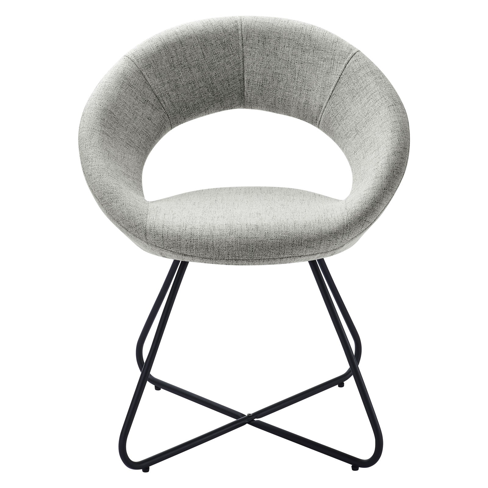 Nouvelle Upholstered Fabric Dining Chair Set of 2 by Modway