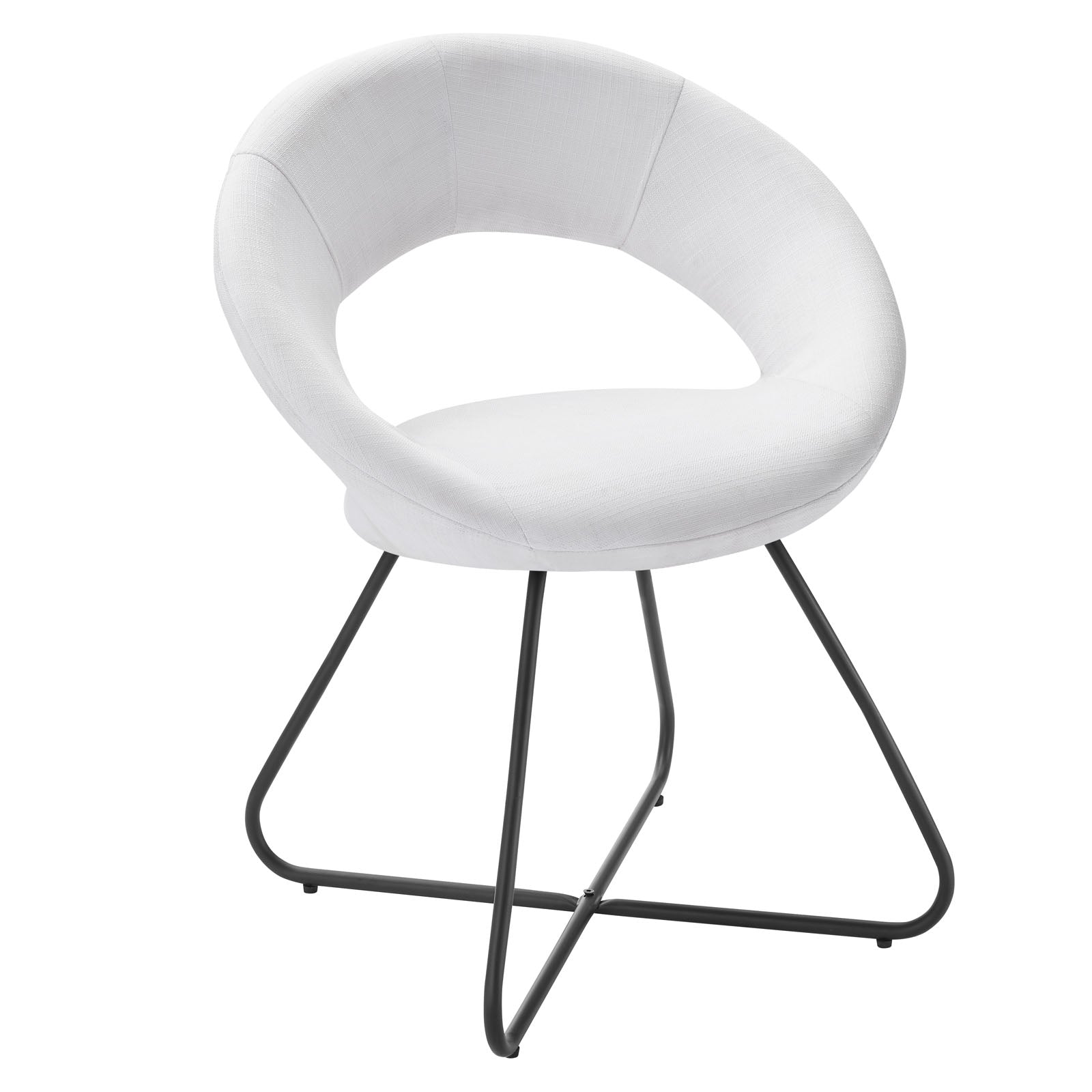 Nouvelle Upholstered Fabric Dining Chair Set of 2 by Modway