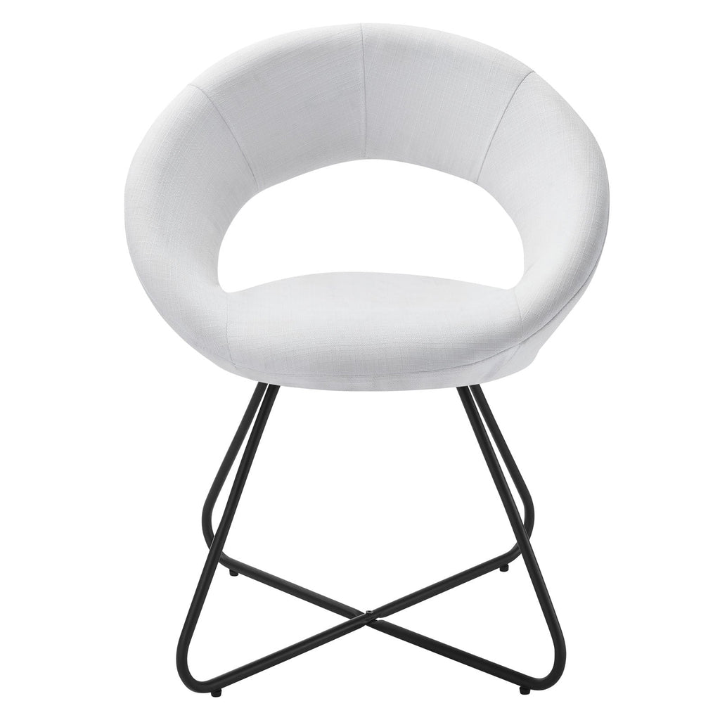 Nouvelle Upholstered Fabric Dining Chair Set of 2 by Modway