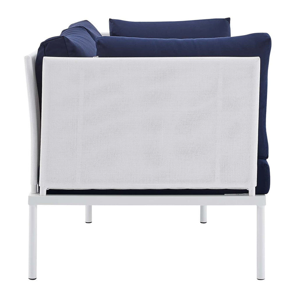 Harmony 4-Piece Sunbrella¨ Outdoor Patio Aluminum Seating Set by Modway