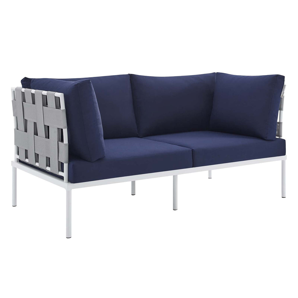 Harmony 4-Piece Sunbrella¨ Outdoor Patio Aluminum Seating Set by Modway