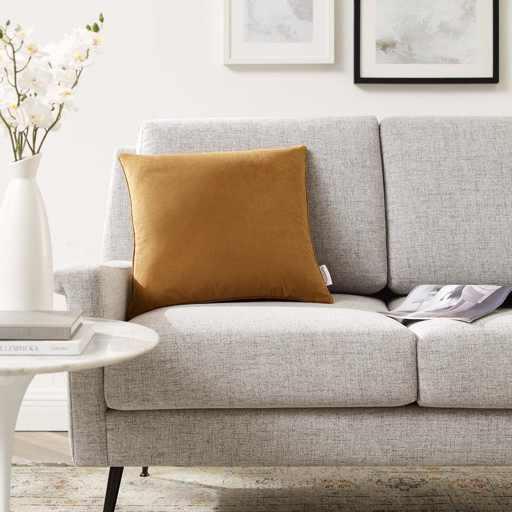 Enhance 18" Performance Velvet Throw Pillow by Modway