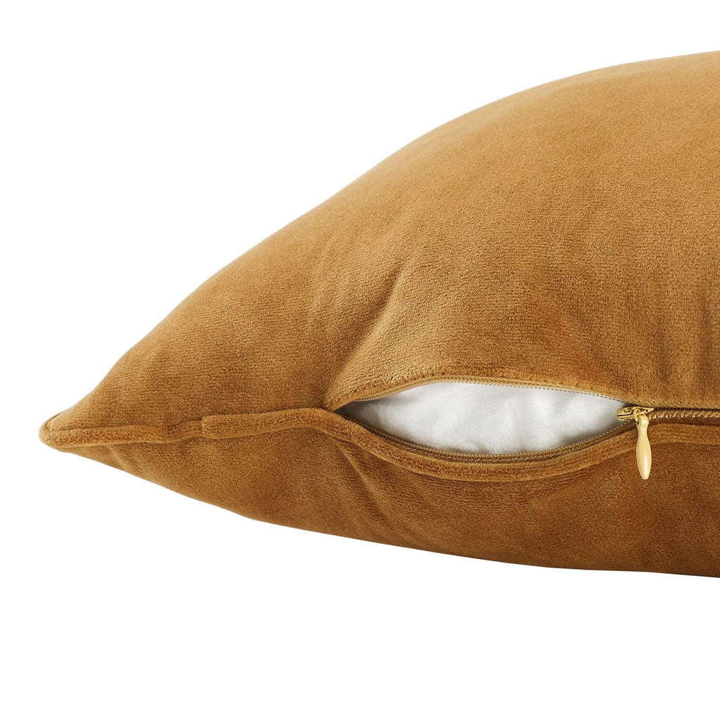 Enhance 20" Performance Velvet Throw Pillow by Modway