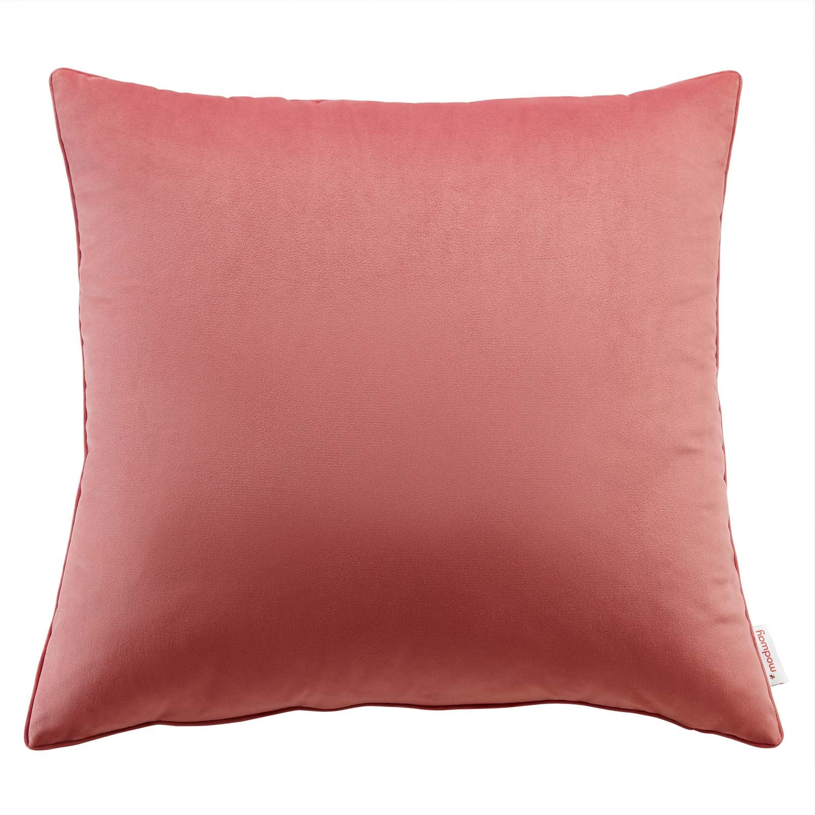 Enhance 24" Performance Velvet Throw Pillow by Modway