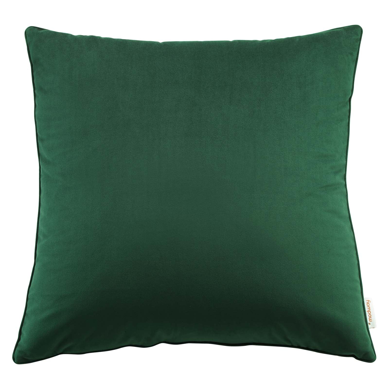 Enhance 24" Performance Velvet Throw Pillow by Modway