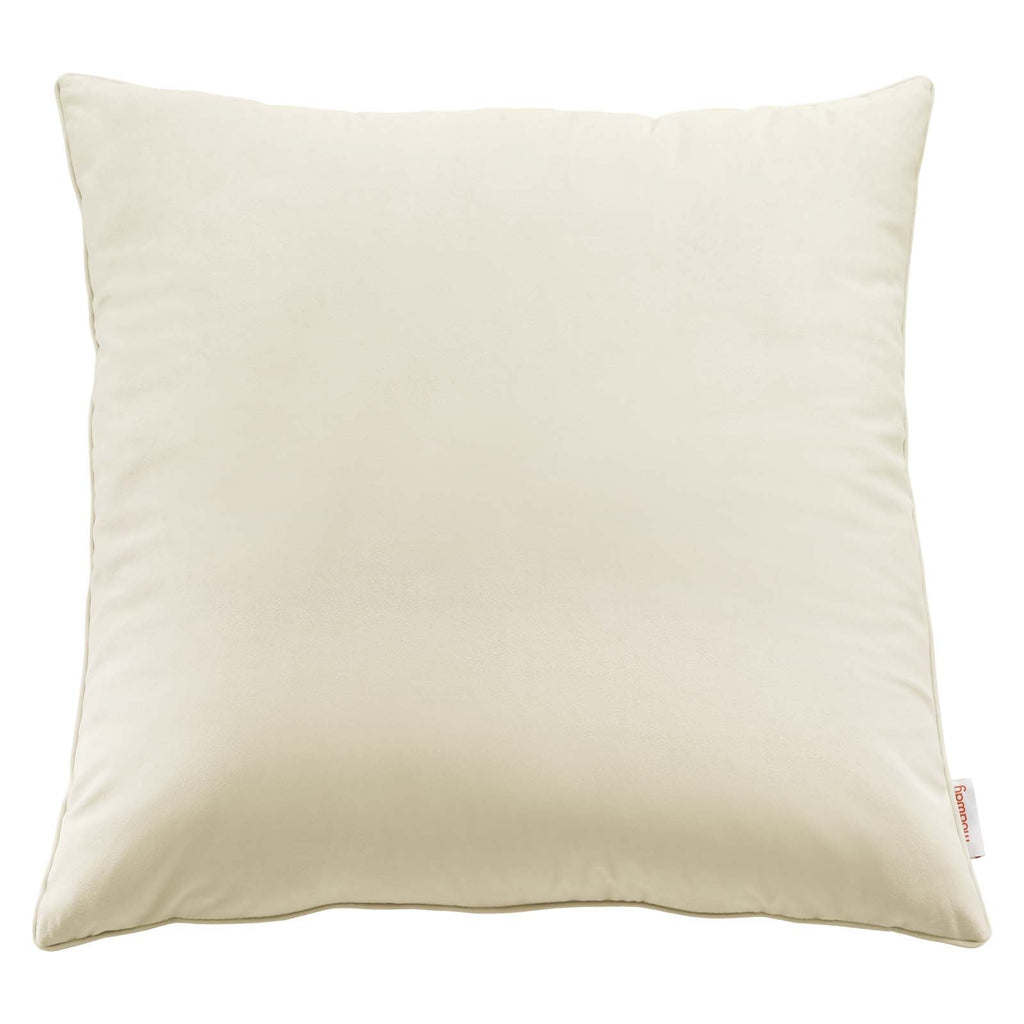 Enhance 24" Performance Velvet Throw Pillow by Modway