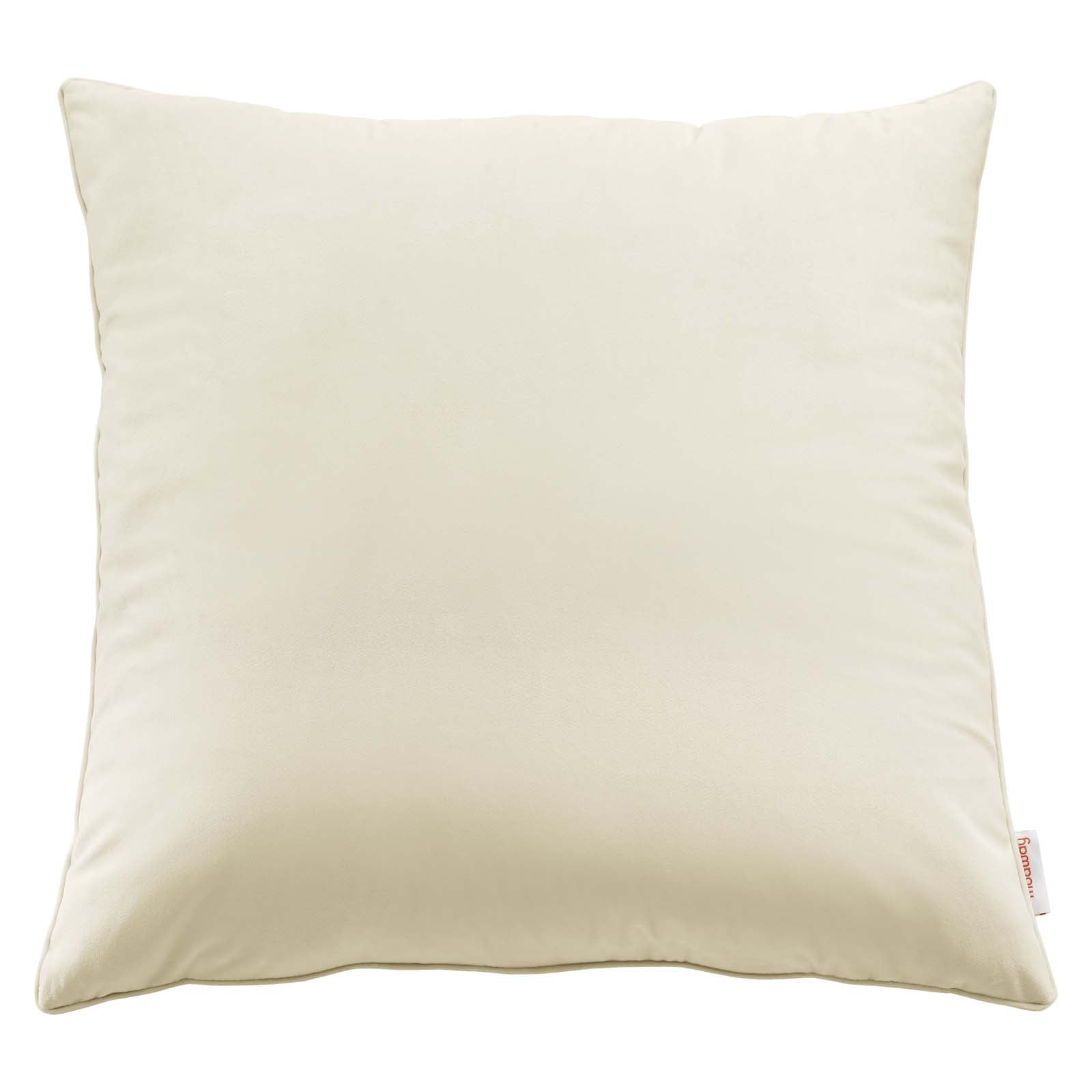 Enhance 24" Performance Velvet Throw Pillow by Modway