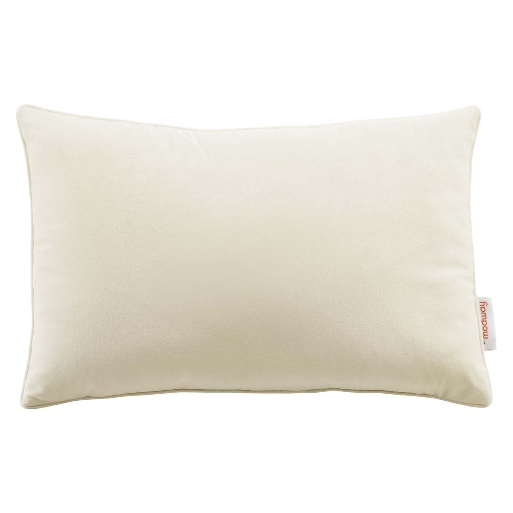 Enhance 18" Lumbar Performance Velvet Throw Pillow by Modway