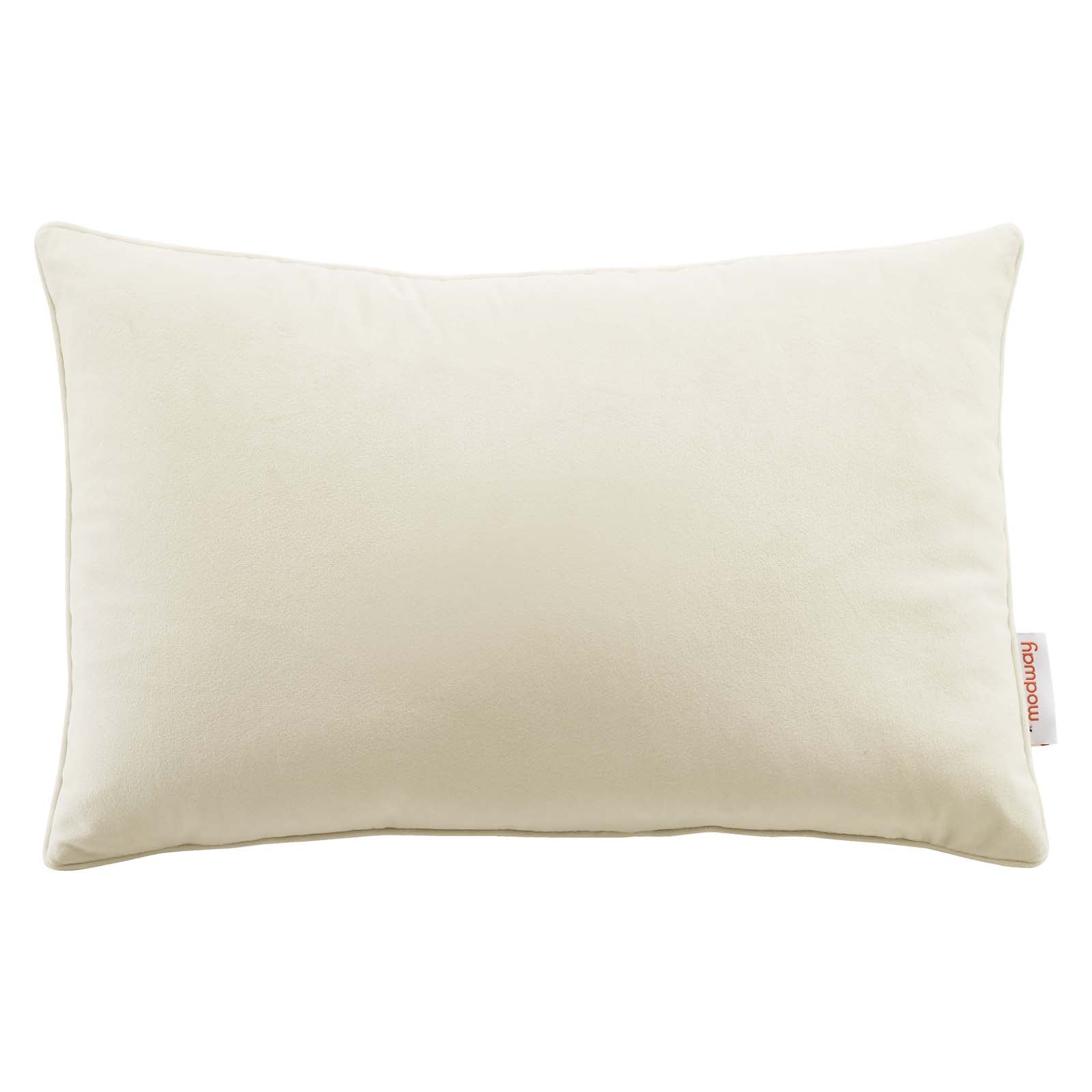 Enhance 18" Lumbar Performance Velvet Throw Pillow by Modway