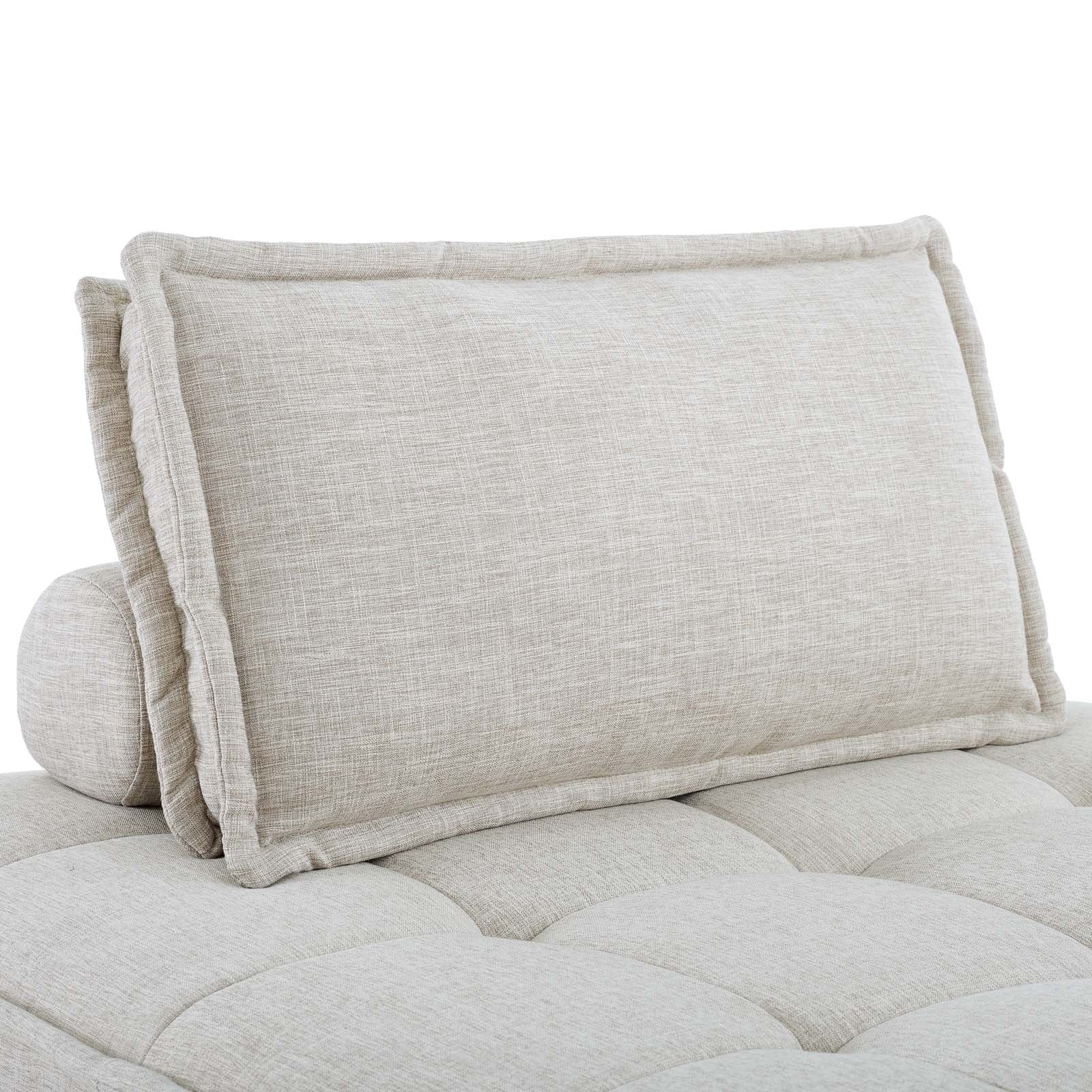 Saunter Tufted Fabric Armless Chair by Modway