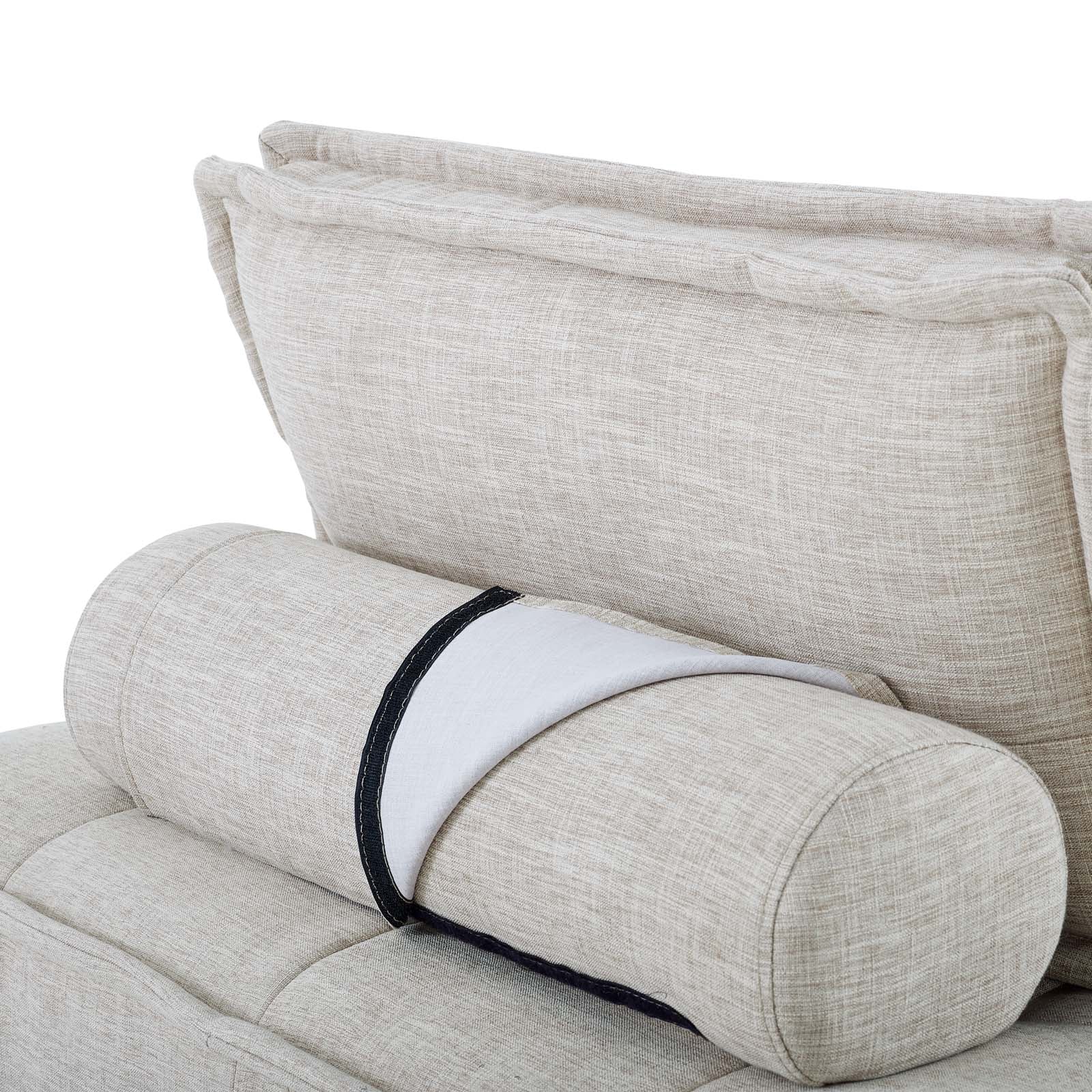 Saunter Tufted Fabric Armless Chair by Modway
