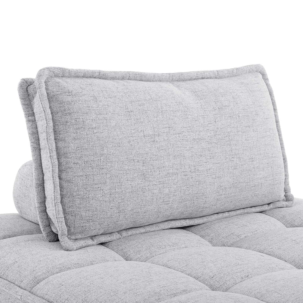 Saunter Tufted Fabric Armless Chair by Modway