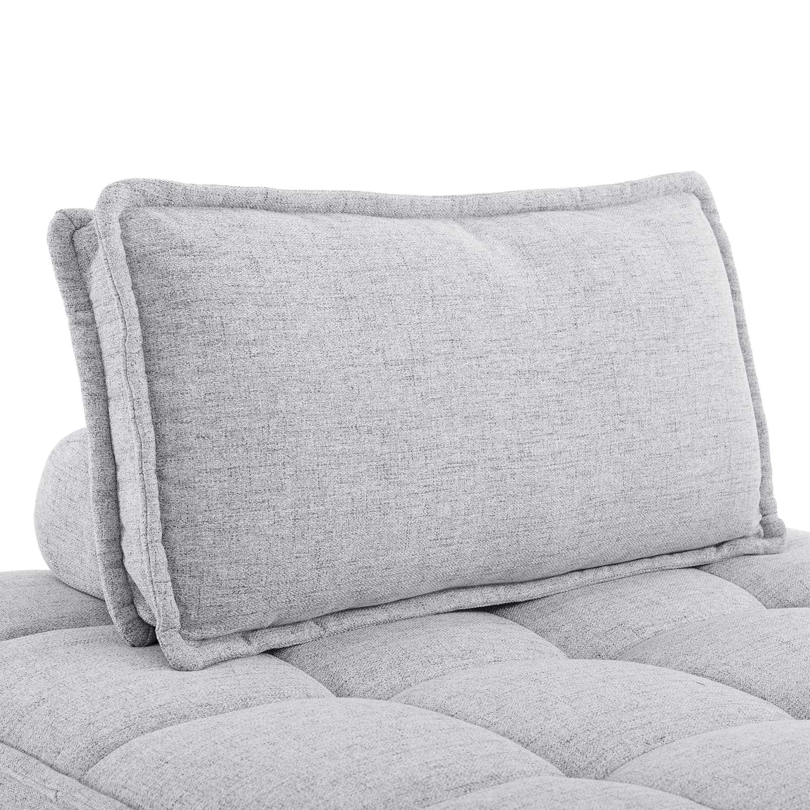 Saunter Tufted Fabric Armless Chair by Modway