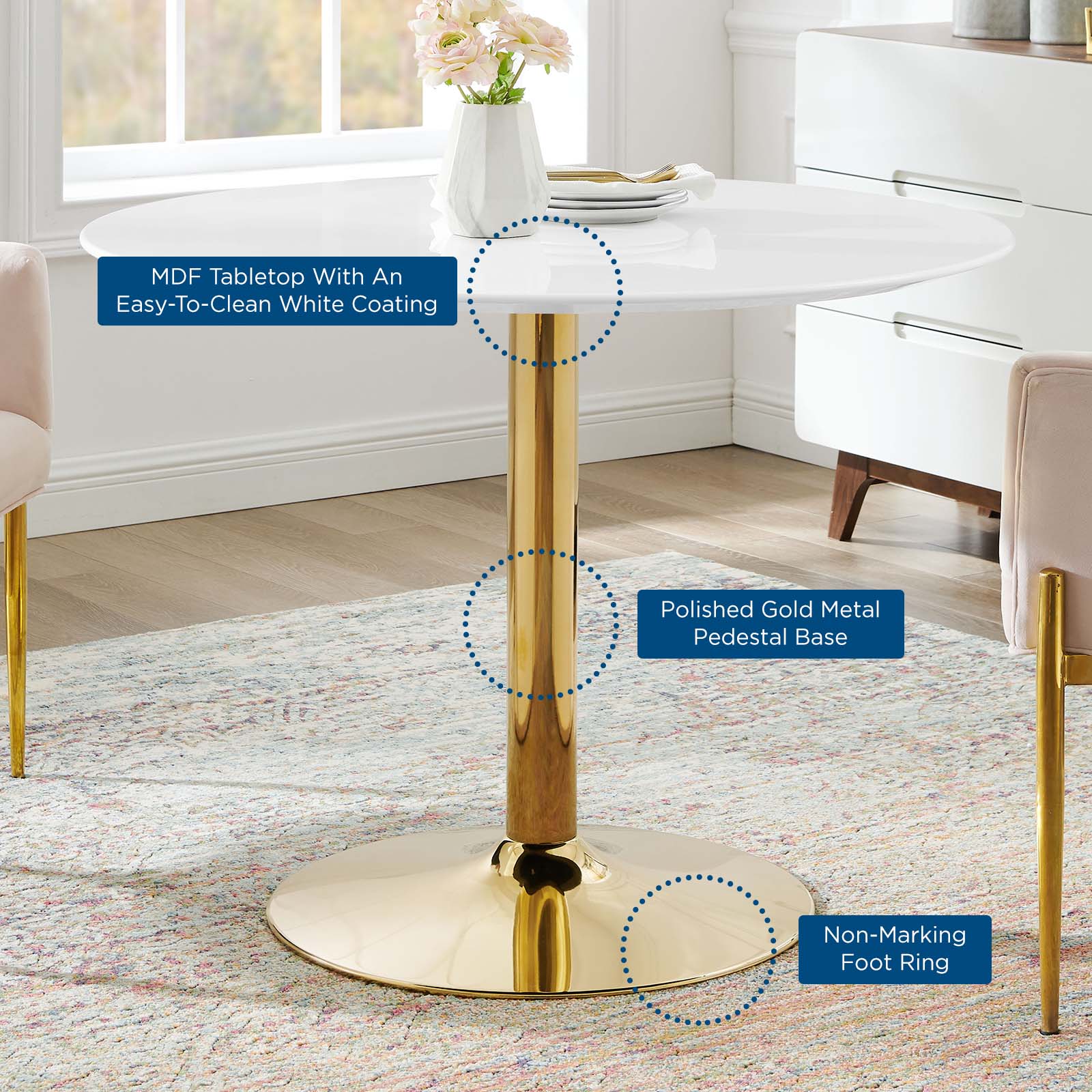 Verne 40" Dining Table by Modway