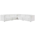 Mingle 5-Piece Vegan Leather Sectional Sofa by Modway