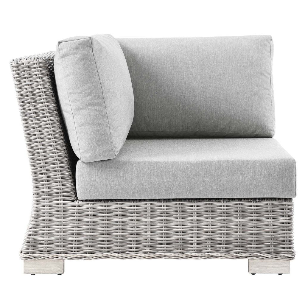 Conway Outdoor Patio Wicker Rattan Corner Chair by Modway