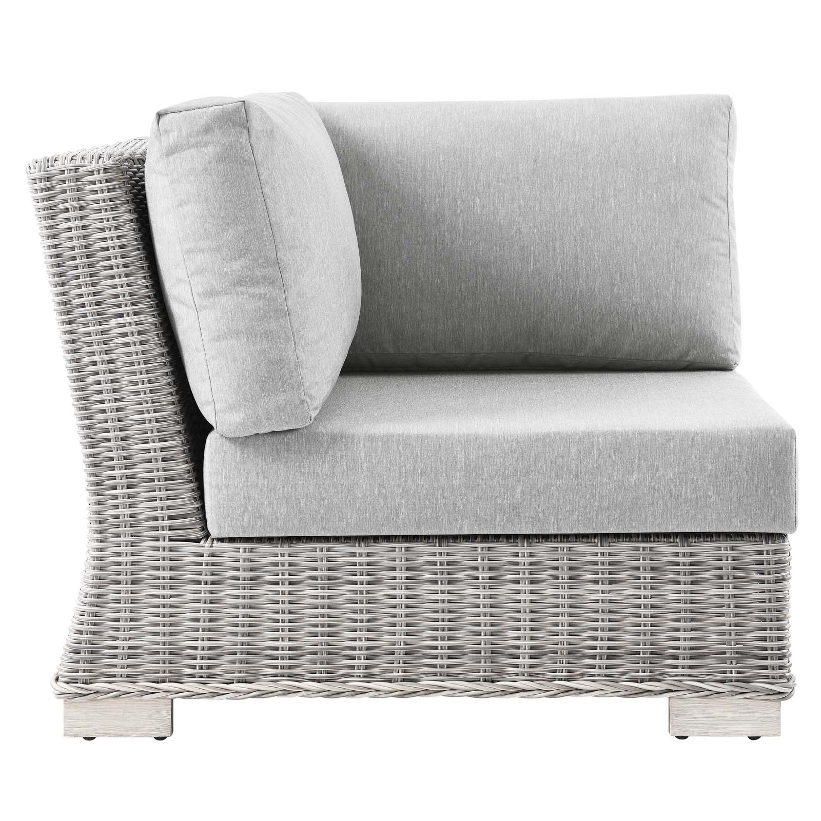 Conway Outdoor Patio Wicker Rattan Corner Chair by Modway