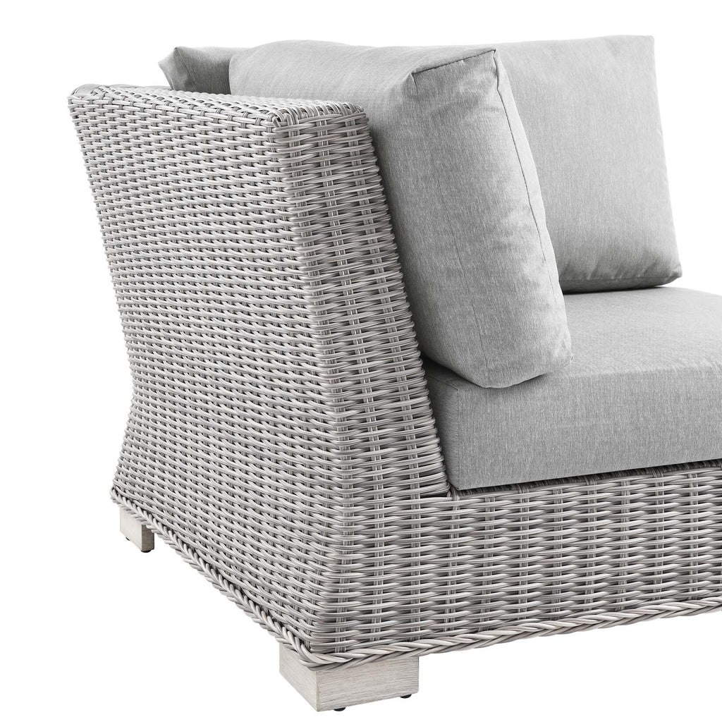 Conway Outdoor Patio Wicker Rattan Corner Chair by Modway