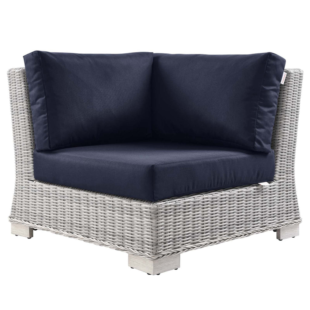 Conway Outdoor Patio Wicker Rattan Corner Chair by Modway