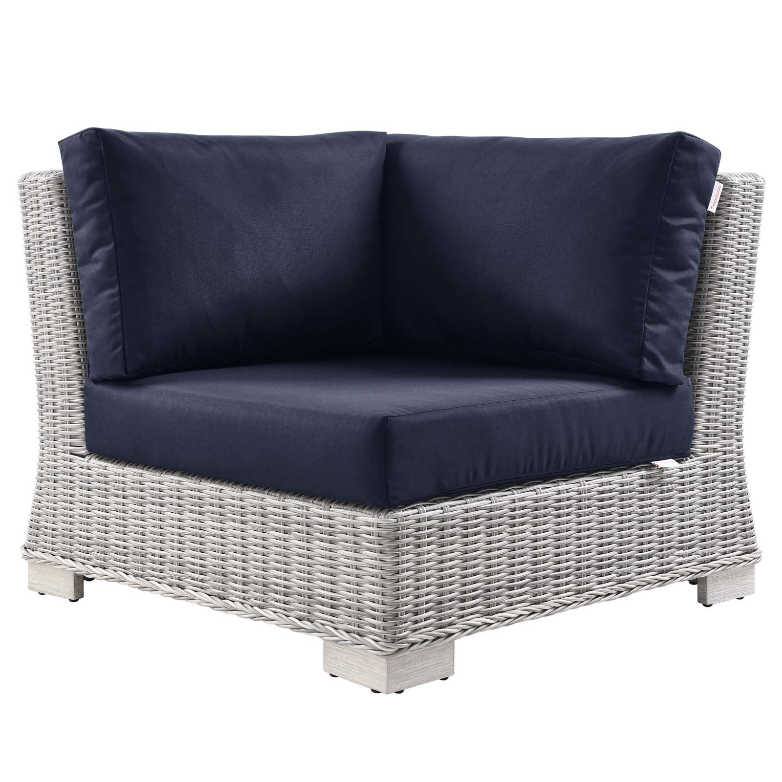 Conway Outdoor Patio Wicker Rattan Corner Chair by Modway