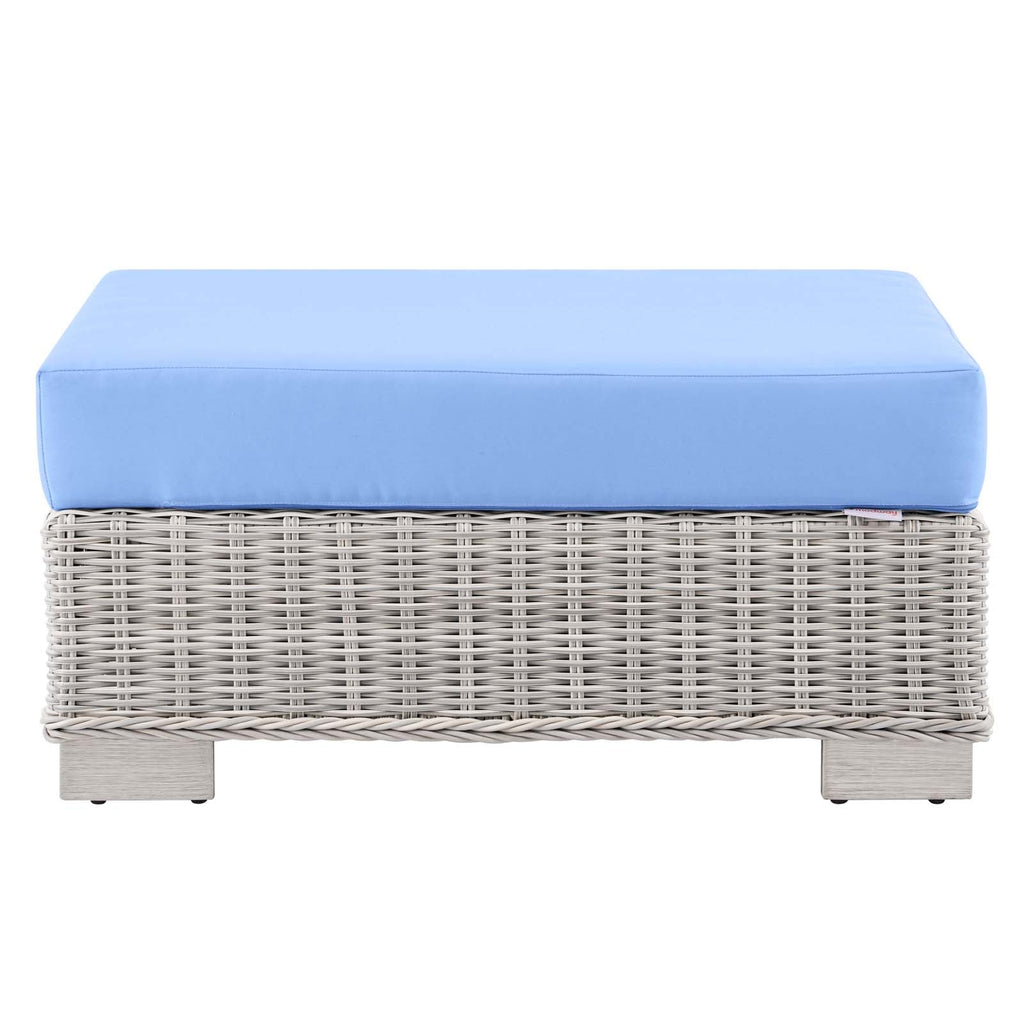 Conway Outdoor Patio Wicker Rattan Ottoman by Modway