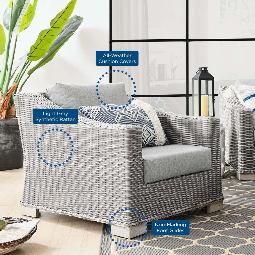 Conway Outdoor Patio Wicker Rattan Armchair by Modway