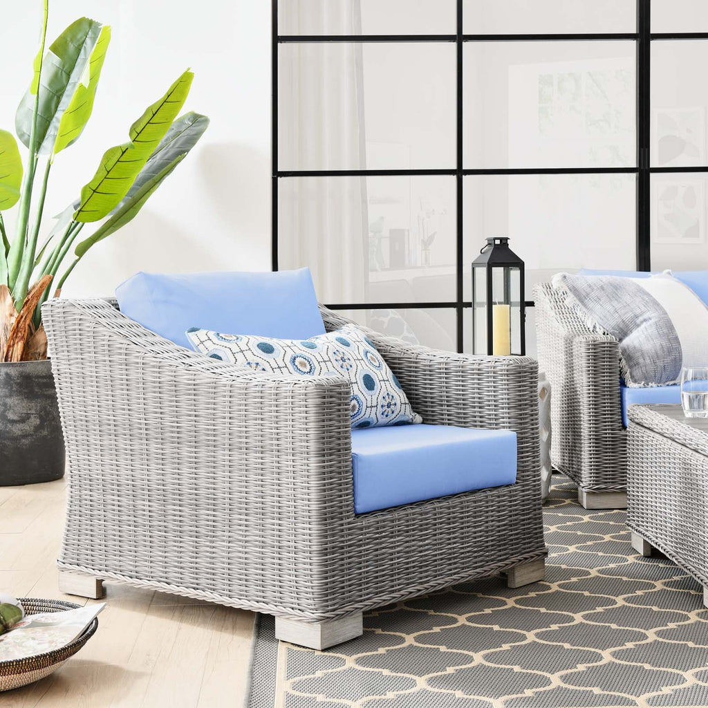 Conway Outdoor Patio Wicker Rattan Armchair by Modway