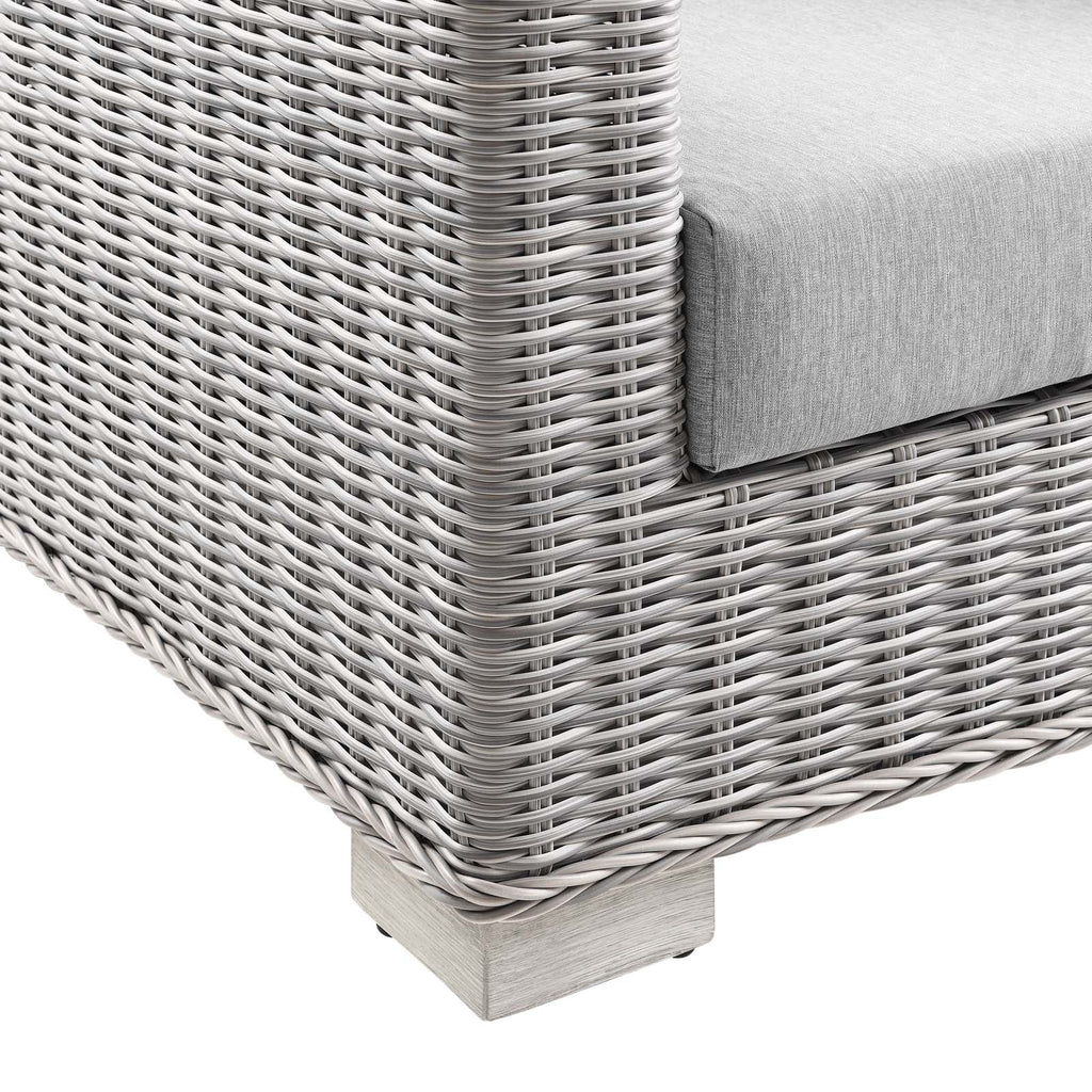 Conway Outdoor Patio Wicker Rattan Loveseat by Modway