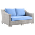 Conway Outdoor Patio Wicker Rattan Loveseat by Modway