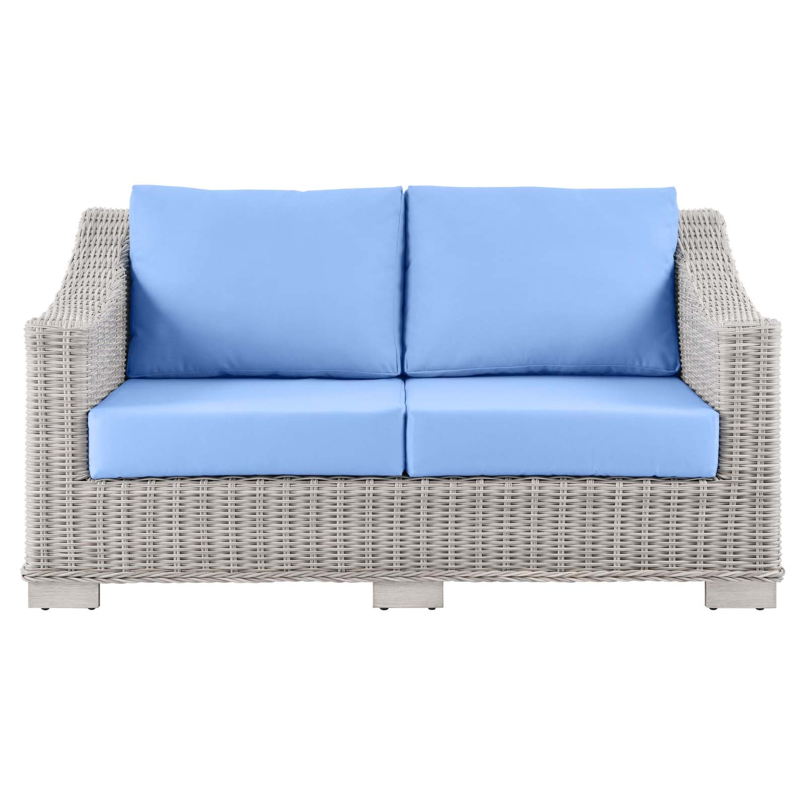 Conway Outdoor Patio Wicker Rattan Loveseat by Modway