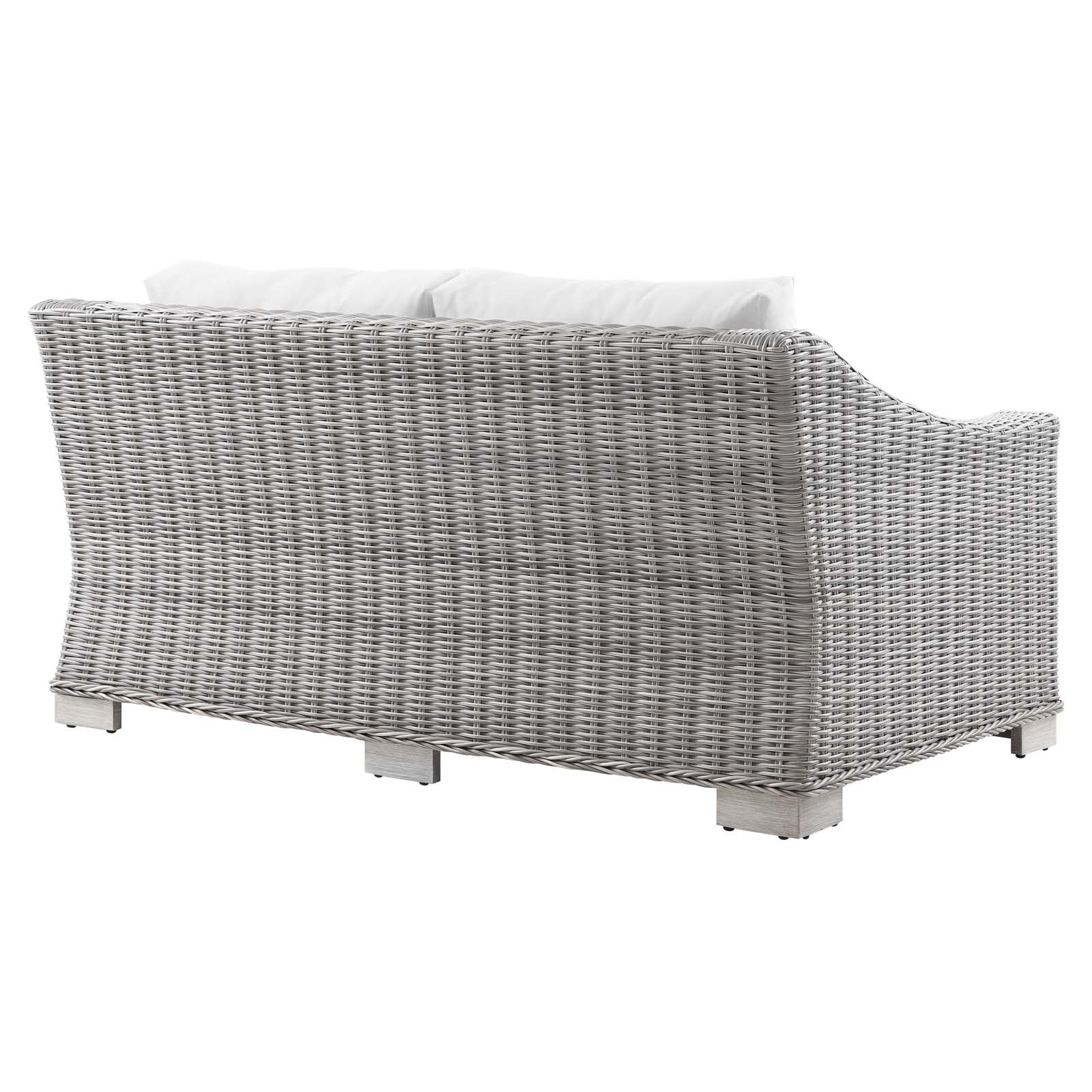 Conway Outdoor Patio Wicker Rattan Loveseat by Modway