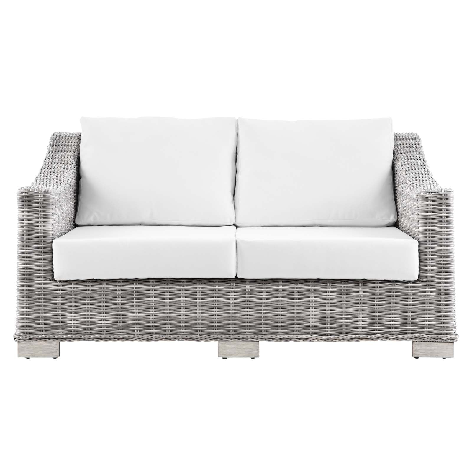 Conway Outdoor Patio Wicker Rattan Loveseat by Modway
