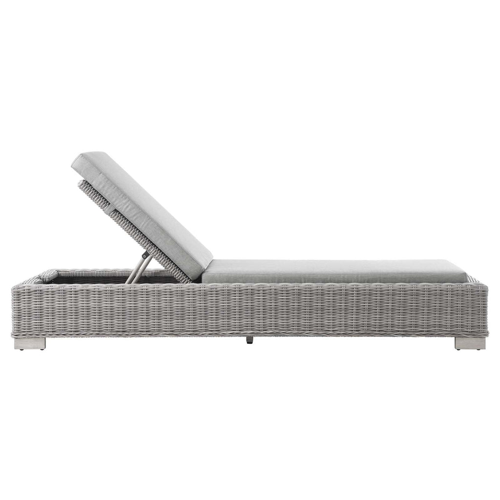 Conway Outdoor Patio Wicker Rattan Chaise Lounge by Modway