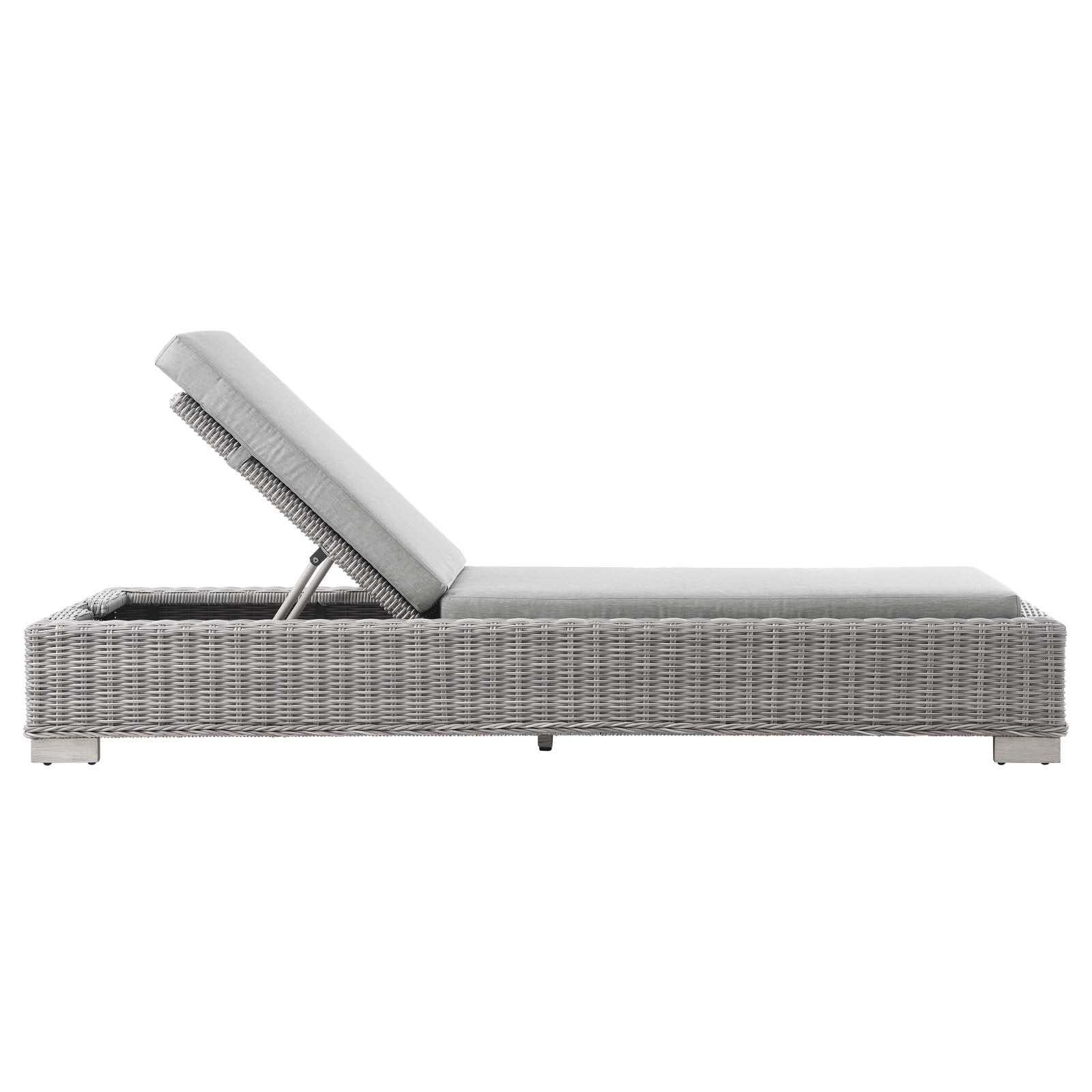Conway Outdoor Patio Wicker Rattan Chaise Lounge by Modway