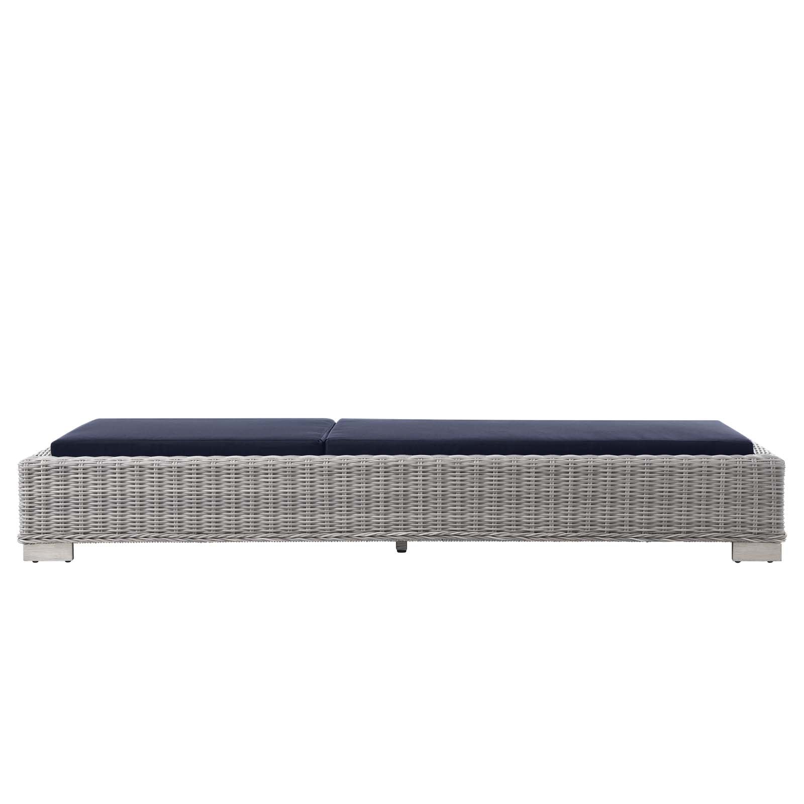 Conway Outdoor Patio Wicker Rattan Chaise Lounge by Modway
